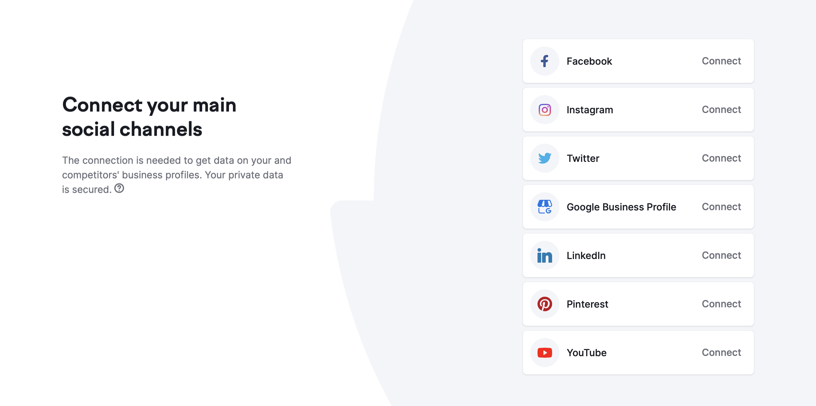Social Media Poster initial setup window